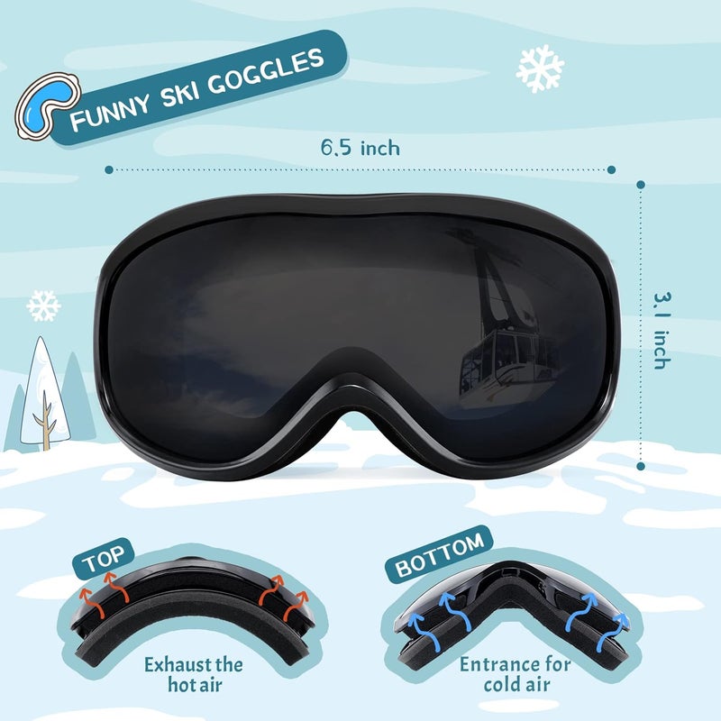 Supertrip Kids Ski Goggles, Anti-Fog Snow Snowboard Goggles for Kids Boys Grils Youth Age 5-15 - Image 3
